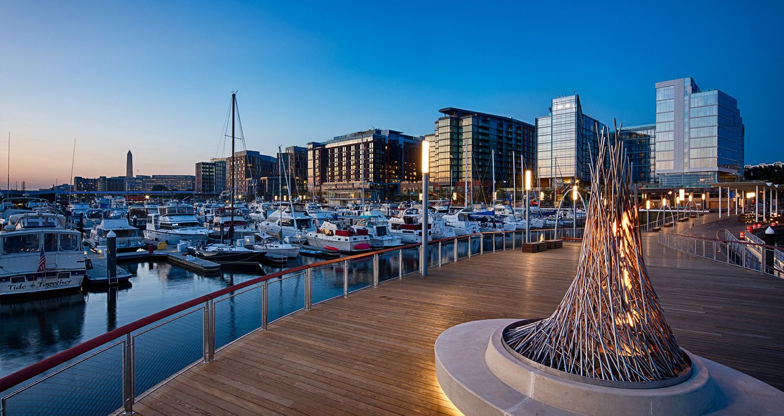 Scenic view of Wharf Street Southwest